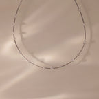 Sprinkle Diamond Necklace Silver 18K Gold Plated