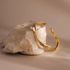 Circumference Cuff Bracelet Silver 18K Gold Plated