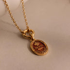 Love Poem Pendant Necklace Silver 18K Gold Plated
