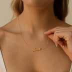 Carrie Name Necklace Silver 18K Gold Plated