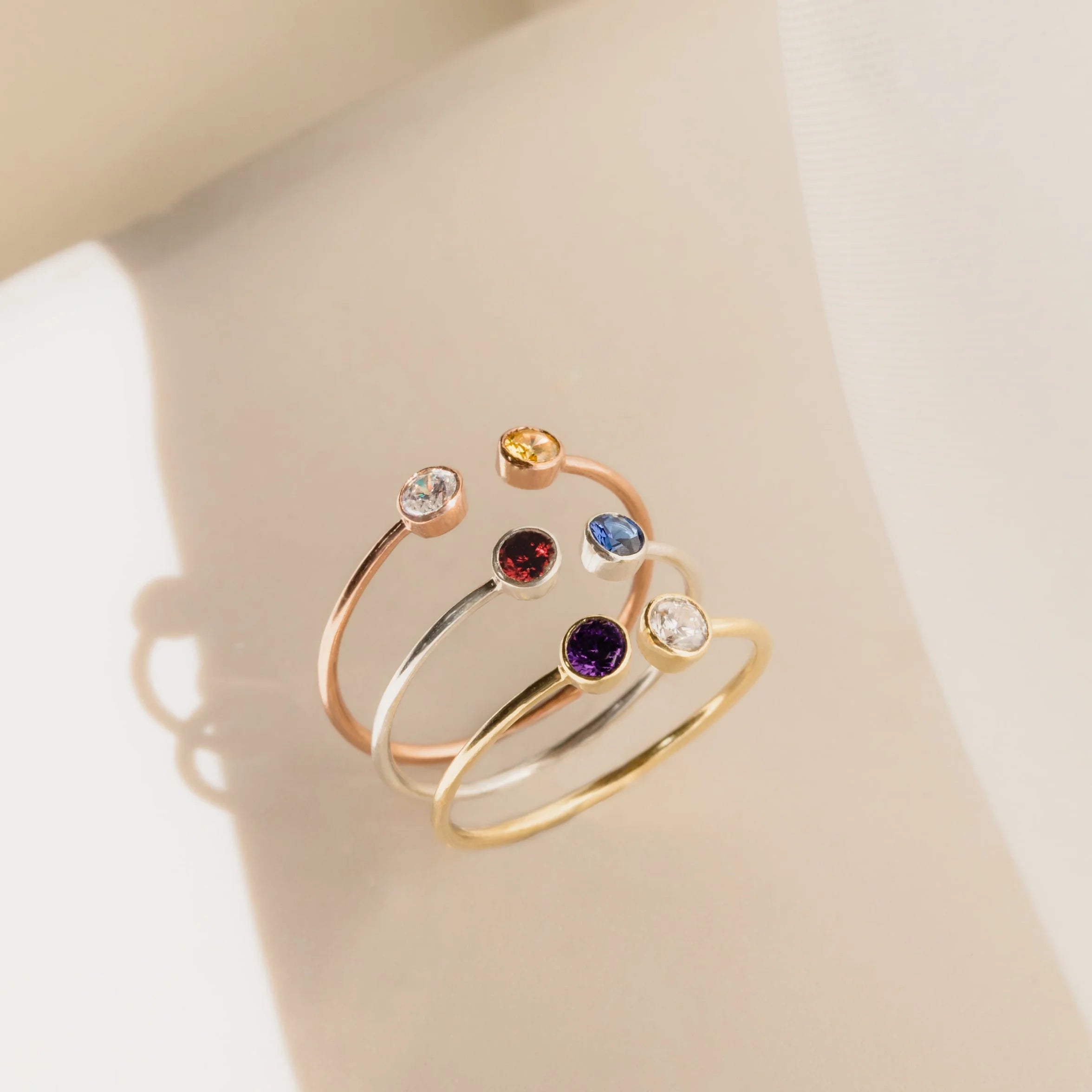 Dual Birthstone Ring