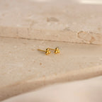 Trio Sphere Studs Silver 18K Gold Plated