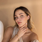 Medium Bold Hoops Silver 18K Gold Plated