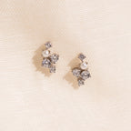 Seine Diamond Studs Silver 18K Gold Plated