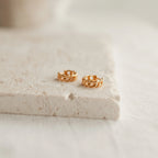 Curb Huggies Silver 18K Gold Plated