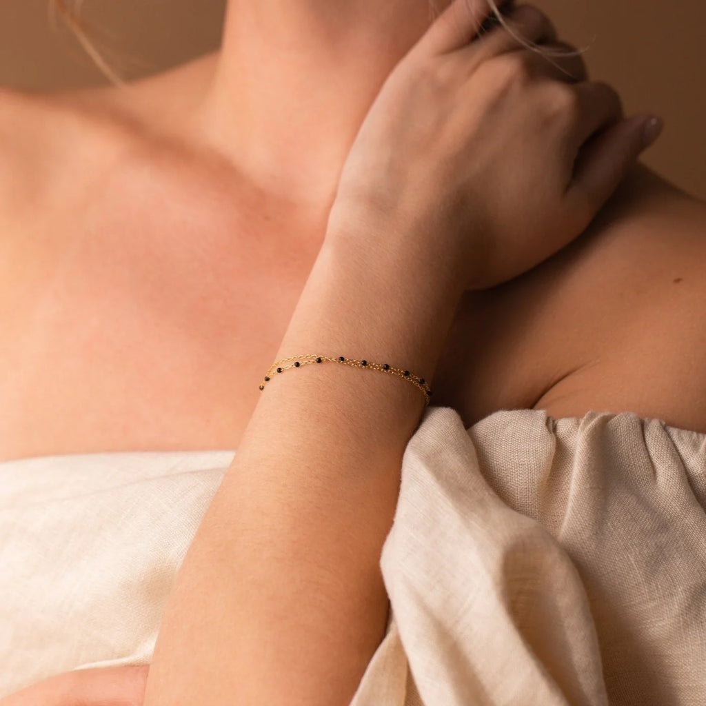 Calypso Station Bracelet  Silver 18K Gold Plated