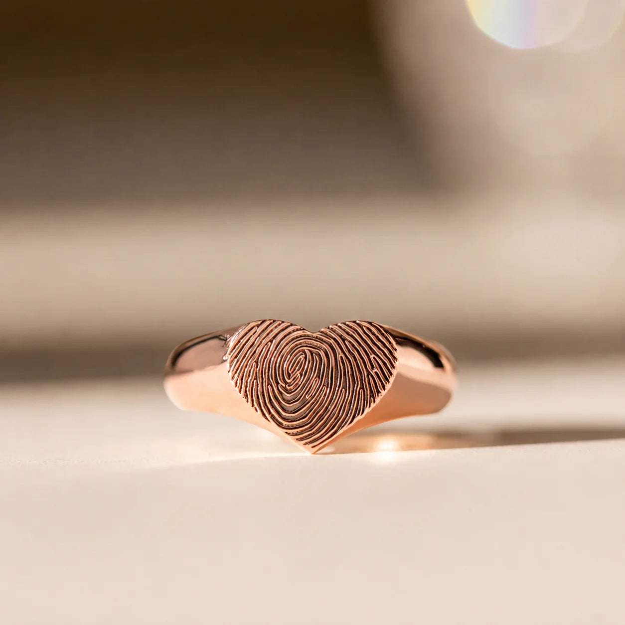 Personalized Heart Signet Ring