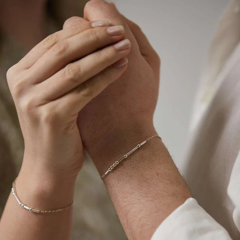 Personalized Morse Code Bracelet