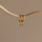Ericka Birthstone Huggies Silver 18K Gold Plated