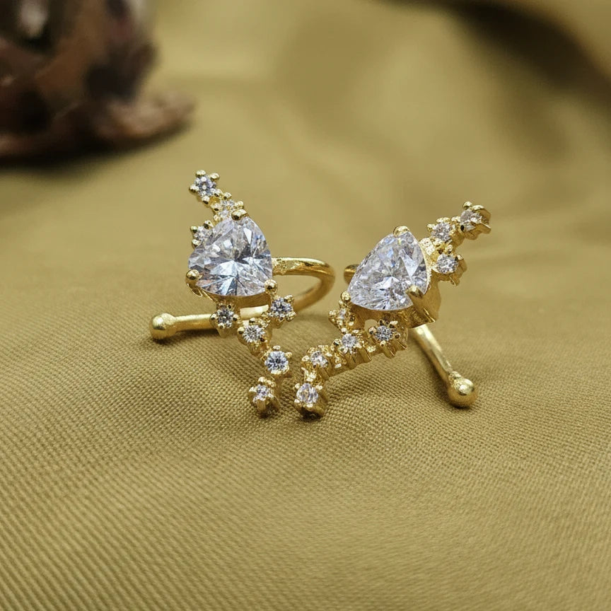 Triangle Diamond Ear Cuffs