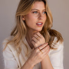 Dainty Marquise Alexandrite Ring Silver 18K Gold Plated
