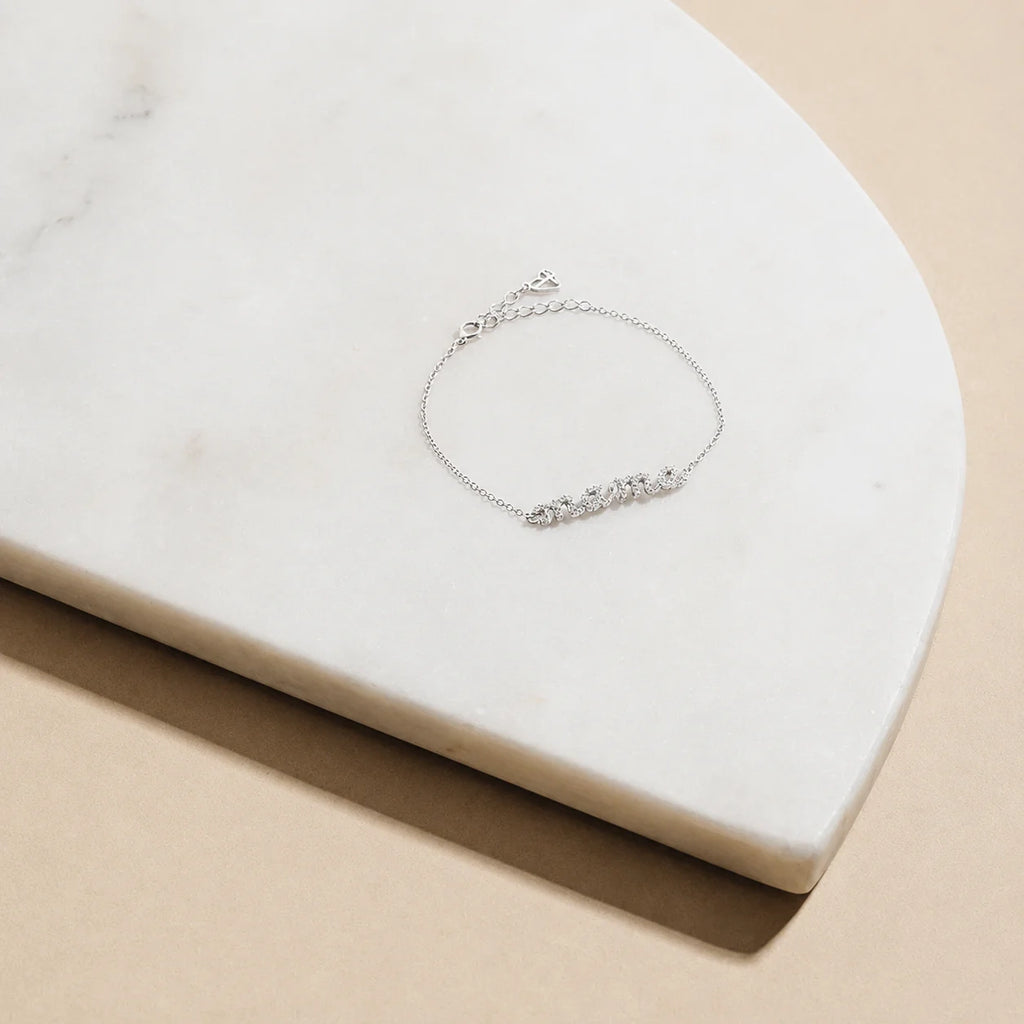 Mama Script Bracelet