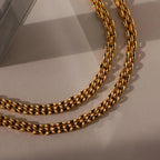 Strap Bracelet Silver 18K Gold Plated