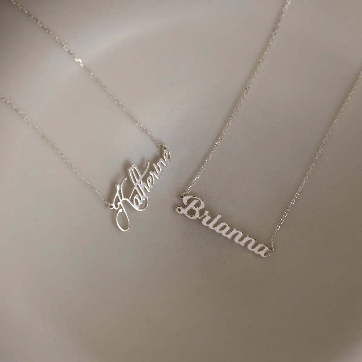 Mellow Name Necklace  Silver 18K Gold Plated