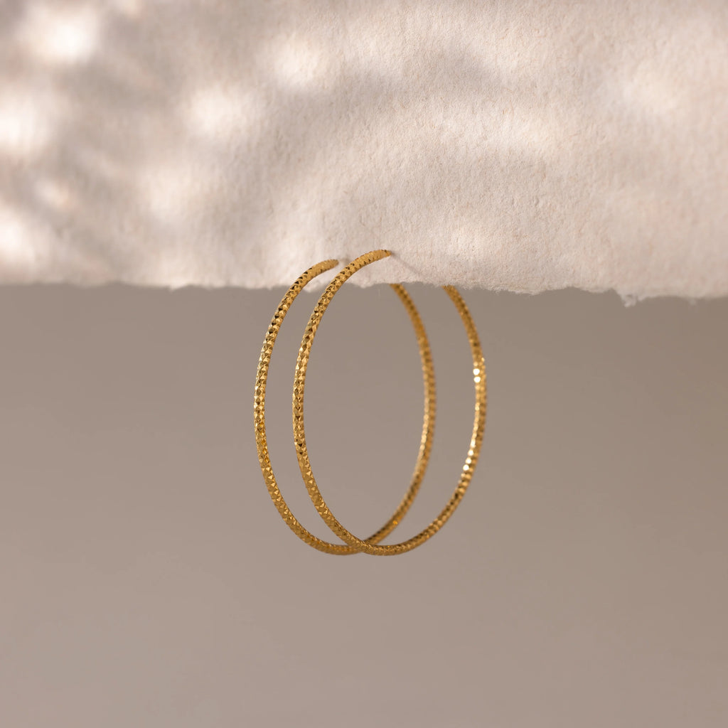 Sparkle Hoops Silver 18K Gold Plated