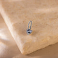Dainty Aquamarine Charm Silver 18K Gold Plated
