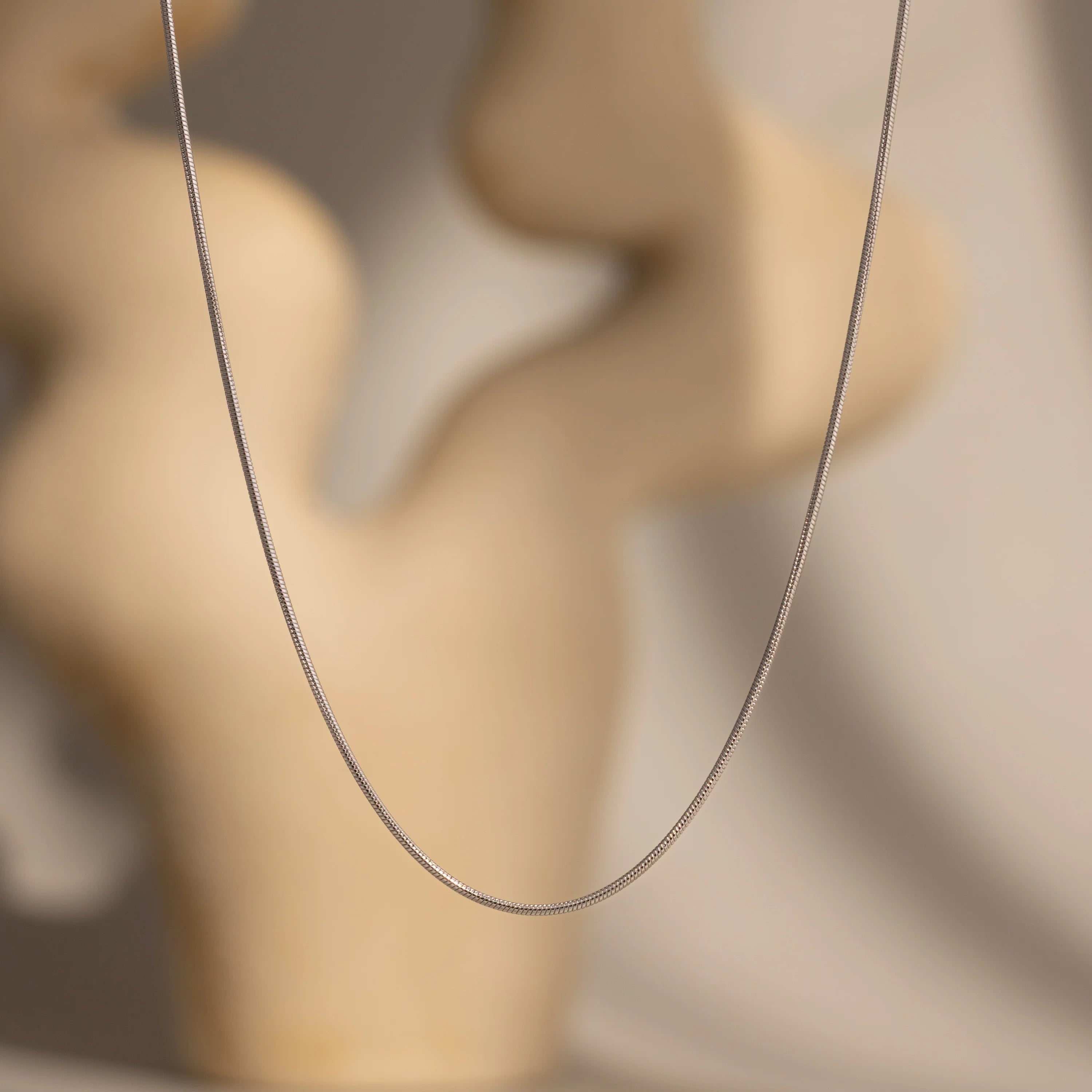 Alice Thin Snake Chain Silver 18K Gold Plated
