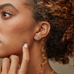 Aeon Studs Silver 18K Gold Plated