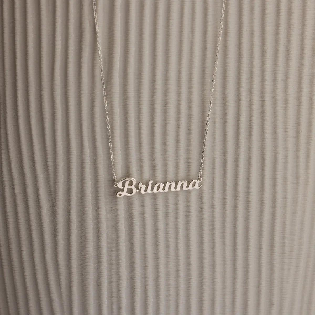 Mellow Name Necklace Silver 18K Gold Plated
