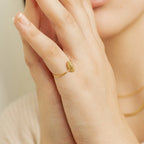 Gestures of Love Ring Silver 18K Gold Plated