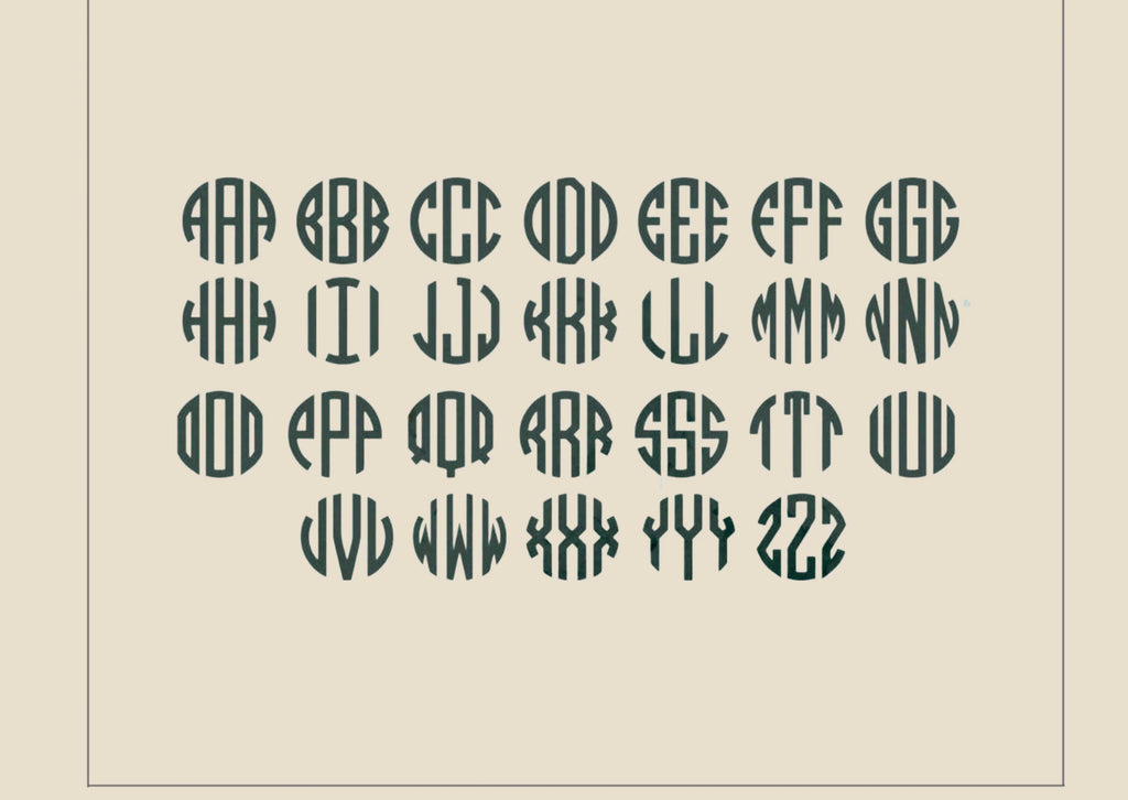 Block Monogram Earrings