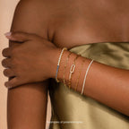 Mystery Bracelet Silver 18K Gold Plated