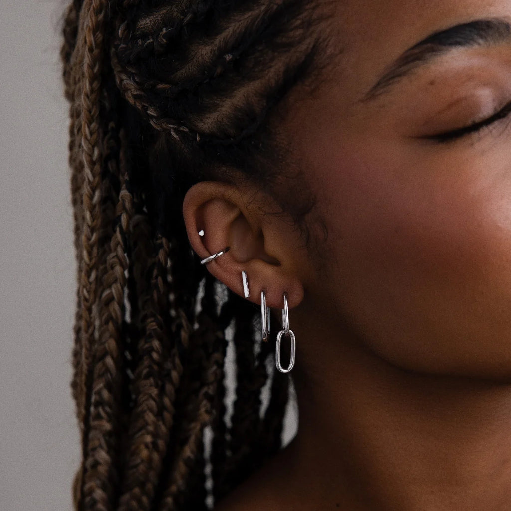 Cleo Ear Cuffs Silver 18K Gold Plated