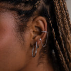 Classic Hoops Silver 18K Gold Plated