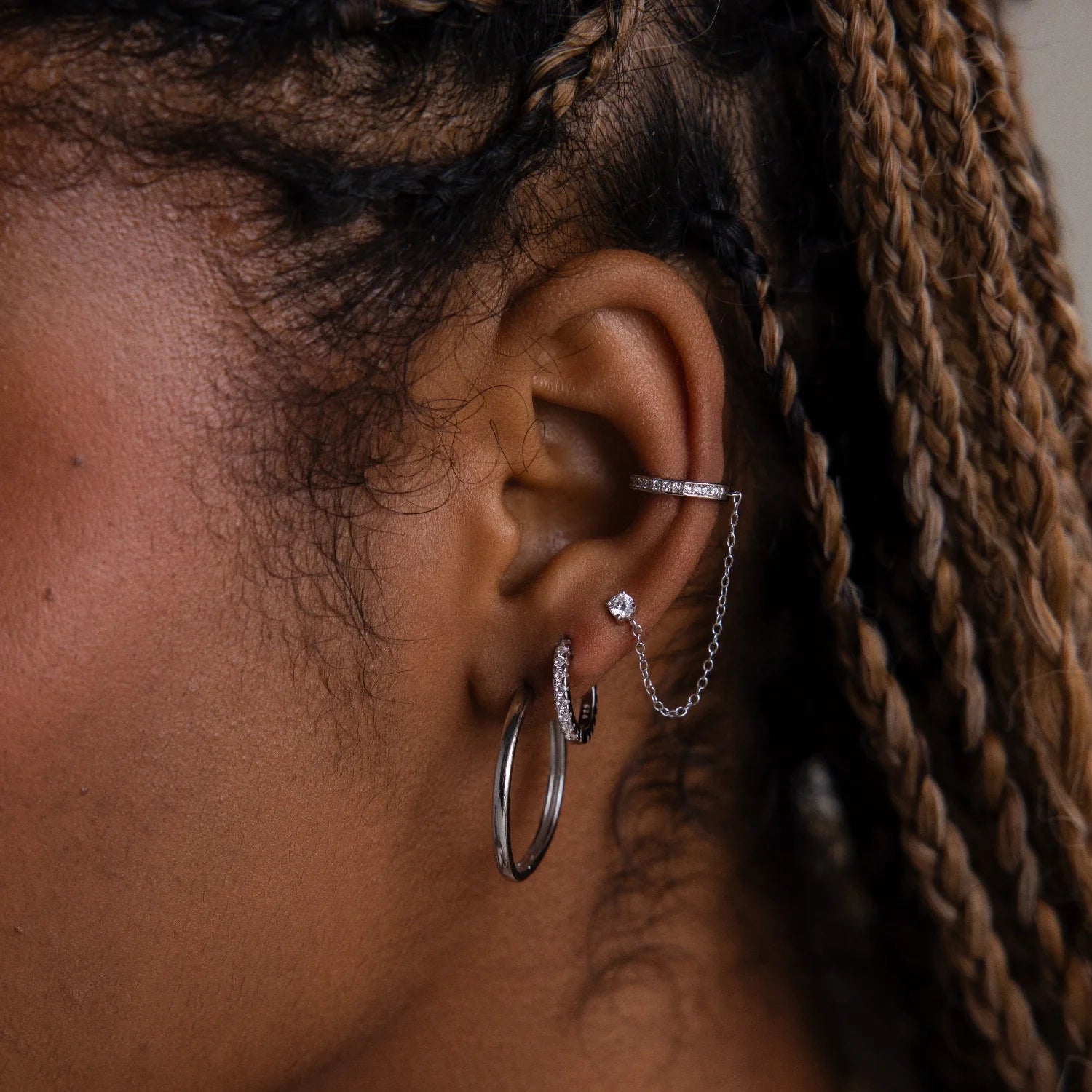 Classic Hoops Silver 18K Gold Plated