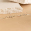 Petite Tiny Multiple Name Bracelet Silver 18K Gold Plated