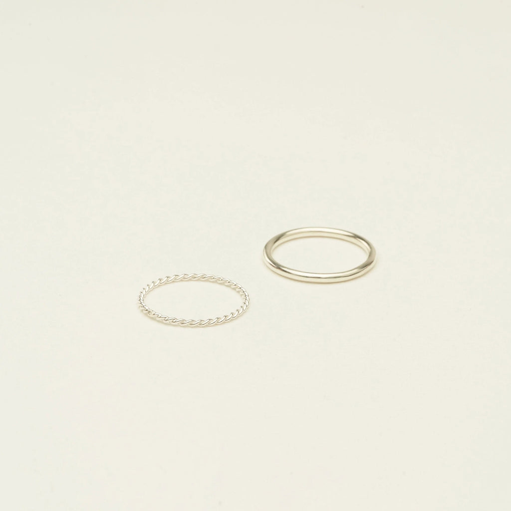 Minimalist Stacking Ring Set