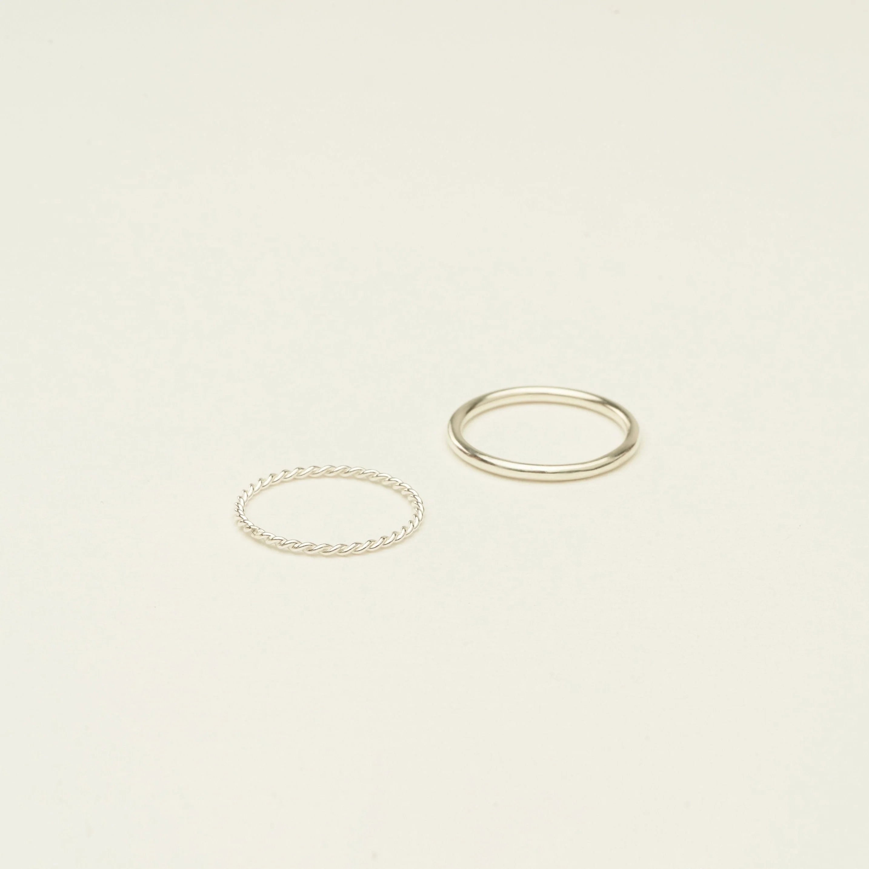 Minimalist Stacking Ring Set
