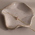 Marquise Pink Tourmaline & Pearl Bracelet Silver 18K Gold Plated