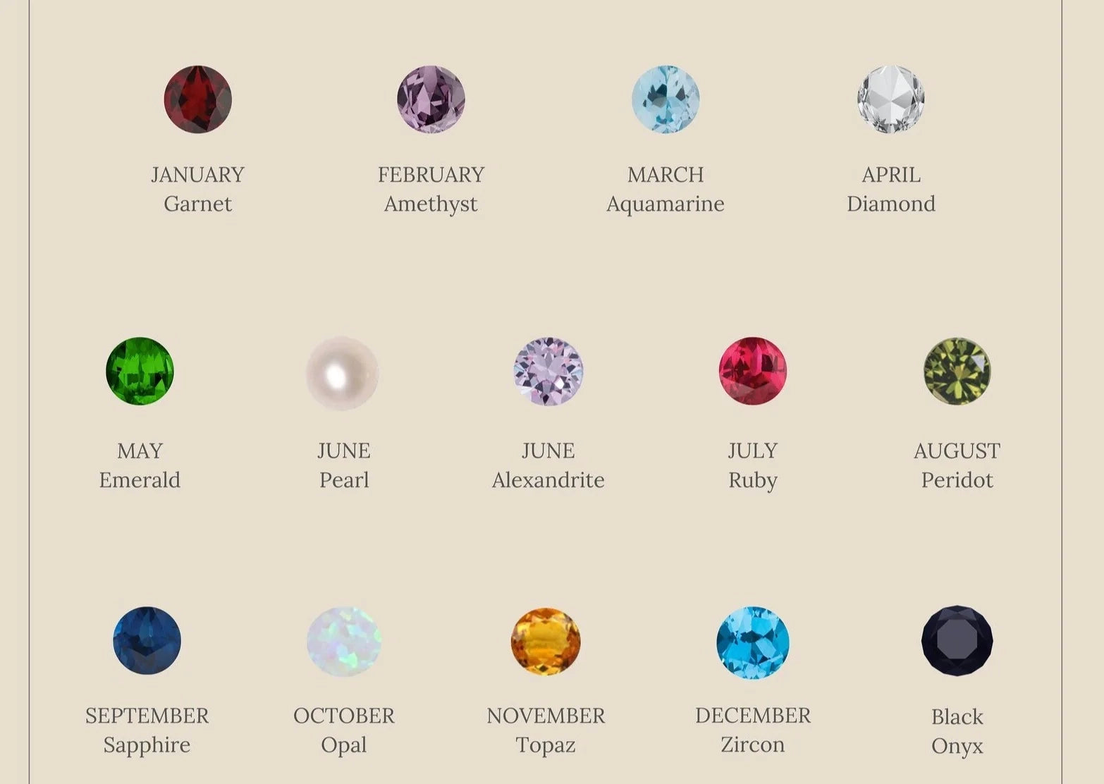 Halo Birthstone Necklace