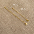 Chain Extender in Silver Silver 18K Gold Plated