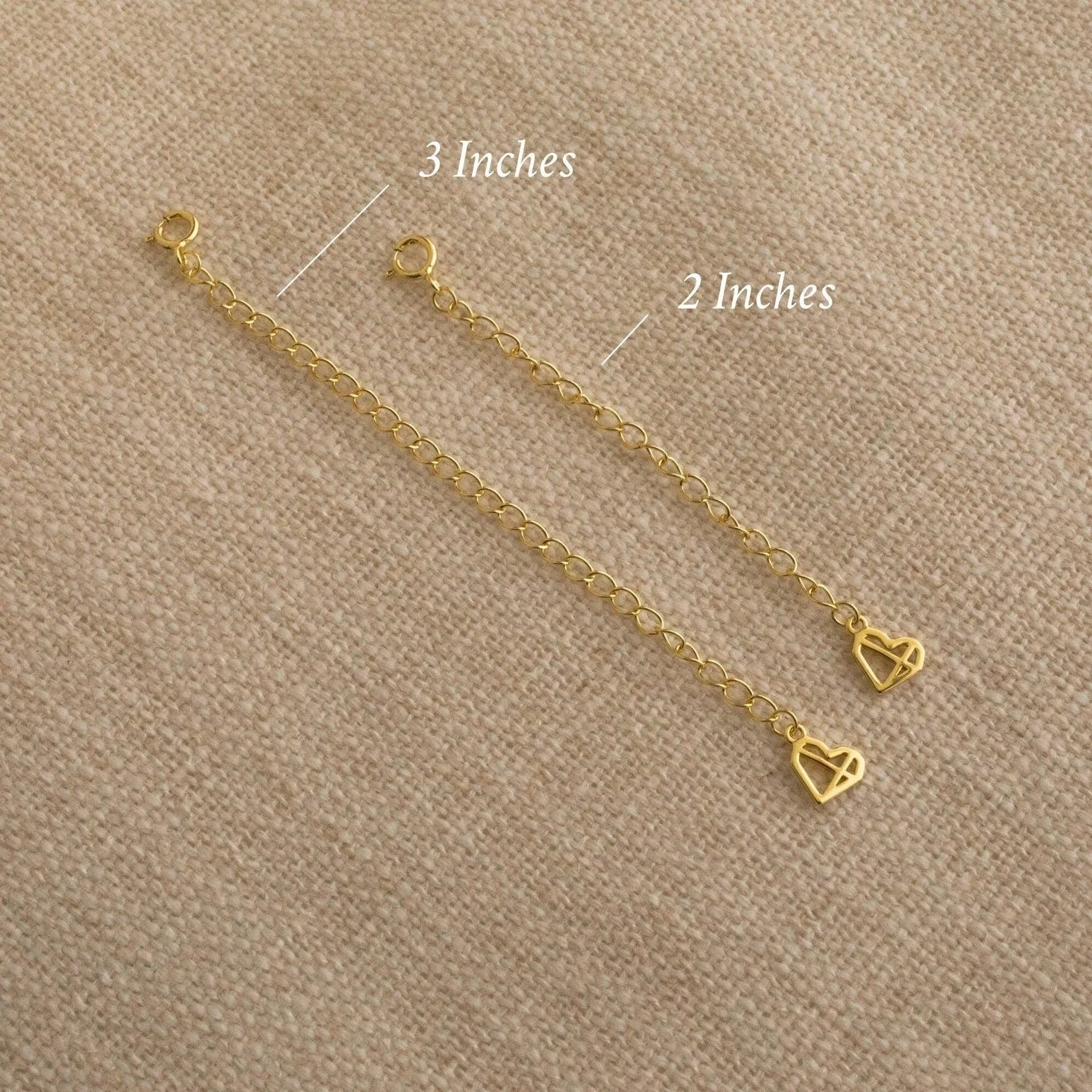 Chain Extender in Silver Silver 18K Gold Plated