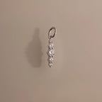 Diamond Ombre Lace Charm Silver 18K Gold Plated
