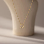 Large Rolo Clasp Necklace  Silver 18K Gold Plated