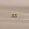 Teardrop Alexandrite Flatback Studs Silver 18K Gold Plated