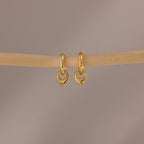 Tiny Teardrop Huggies Silver 18K Gold Plated
