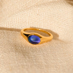 Bold Mood Ring Silver 18K Gold Plated