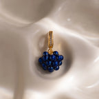 Sapphire Blackberry Charm Silver 18K Gold Plated