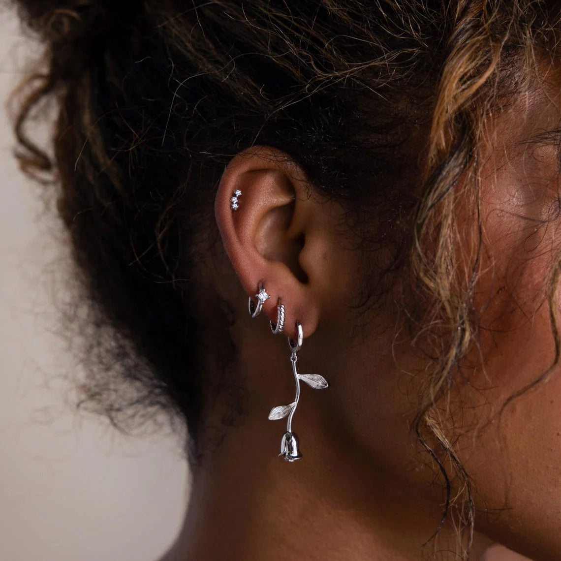 Stella Star Studs Silver 18K Gold Plated