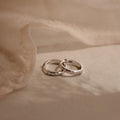 Mini Diamond Sprinkle Huggies Silver 18K Gold Plated