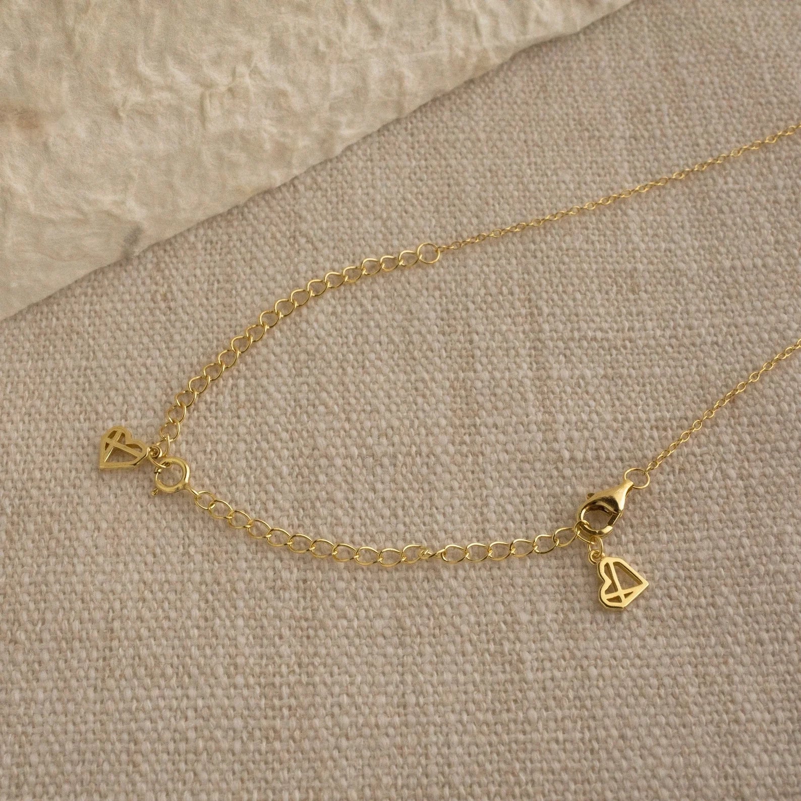Chain Extender Silver 18K Gold Plated