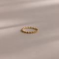 Dainty Marquise Peridot Ring Silver 18K Gold Plated