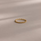 Dainty Marquise Peridot Ring Silver 18K Gold Plated
