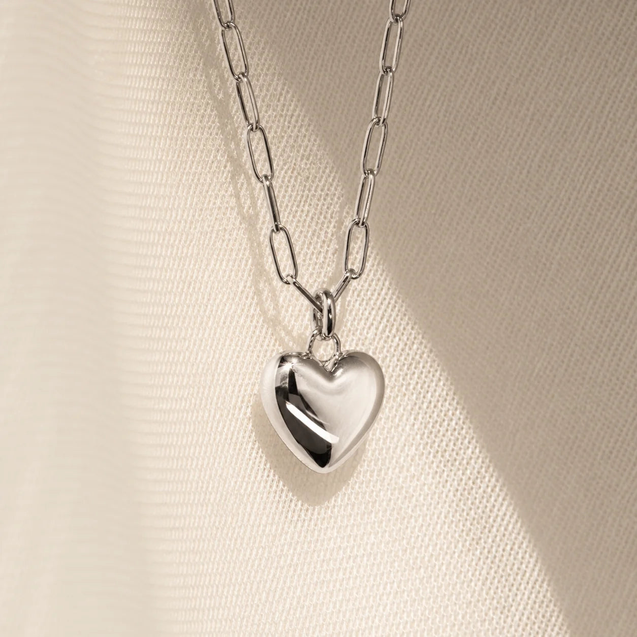 Taylor Heart Paperclip Necklace