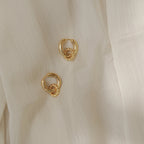 Claire Twisted Hoops Silver 18K Gold Plated