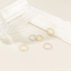 Lea Twisted Ring Silver 18K Gold Plated